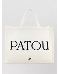 Patou - Canvas Shopping Tote Bag Top Handles - Lyst