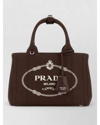 Prada - Small Canvas Shoulder Bag - Lyst
