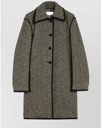 Jil Sander - Tweed Coat - Lyst