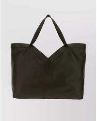 Saint Laurent - Leather Oversized Shoulder Bag - Lyst