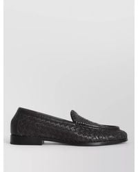 Bottega Veneta - Silenzio Nappa Leather Loafers Intrecciato - Lyst
