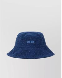 MSGM - Cotton Bucket Hat - Lyst