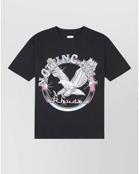 Rhude - Cotton Printed Crew-Neck Short-Sleeve T-Shirt - Lyst