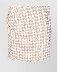 IRO - Gathered Tweed Mini Skirt - Lyst