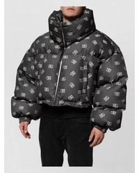 Dolce & Gabbana - Logo-Print Relaxed-Fit Puffer Jacket - Lyst