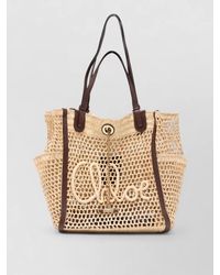 Chloé - Icons Raffia Beach Bag - Lyst