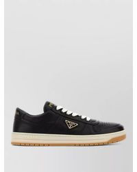 Prada - Nappa Leather Low-Top Sneakers - Lyst