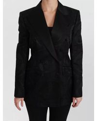 Dolce & Gabbana - Stripe Wool Single Breasted Tailored Blazer - Lyst