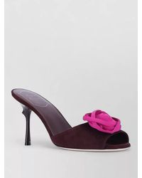 Roger Vivier - Leather High Heel Mules - Lyst