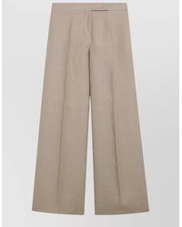 Max Mara - High Waist Wide Leg Tailored Trousers - Lyst