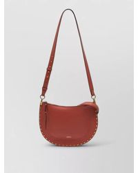 Isabel Marant - Oskan Soft Zip Leather Shoulder Bag - Lyst
