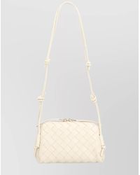 Bottega Veneta - Woven Leather Crossbody Pouch - Lyst