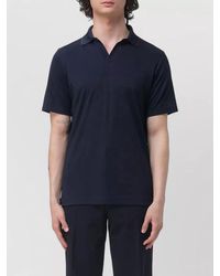Paul & Shark - Cotton Lyocell Polo Shirt Short Sleeves - Lyst
