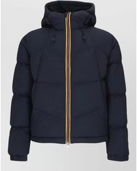 K-Way - Nylon Quilted Hooded Puffer Jacket - Lyst