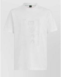 BOSS - Cotton Crew Neck Short Sleeve Polo Shirt - Lyst