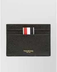 Thom Browne - Pebble Grain Leather Card Holder - Lyst