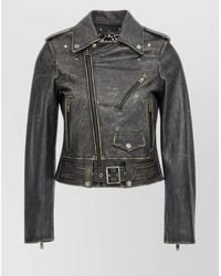 Golden Goose - Leather Slim-Fit Jacket - Lyst
