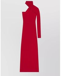 Courreges - Draped One-Shoulder Maxi Dress - Lyst