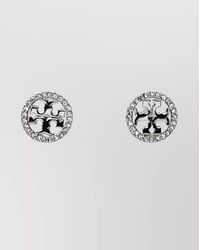 Tory Burch - Crystal-Embellished Stud Earrings - Lyst