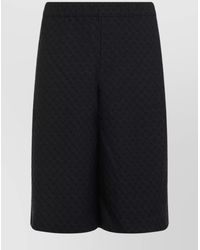 McQueen - Skull Jacquard Bermuda Shorts - Lyst