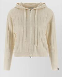 Max Mara - Rubiera Cashmere Hooded Rib Knit Cardigan - Lyst