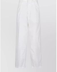 AURALEE - Straight Shorts Belt Loops Back Pockets - Lyst