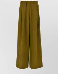 Dries Van Noten - Wool Wide-Leg Trousers - Lyst