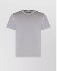 Stone Island - Logo Cotton T-Shirt - Lyst