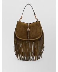 Etro - Arnica Medium Leather Fringe Bucket Bag - Lyst