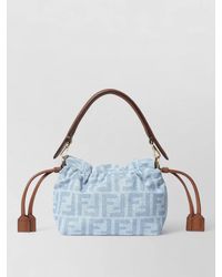 Fendi - Mamma Baguette Small Denim Bucket Bag - Lyst