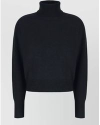 Vanisé - Cashmere Sweater High Neck Cropped Silhouette - Lyst