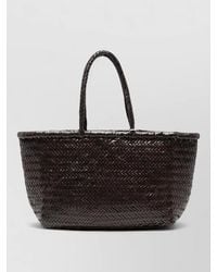 Dragon Diffusion - Woven Beach Bag Tote Two Top Handles - Lyst