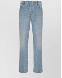 Balmain - Denim Straight-Leg Jeans - Lyst