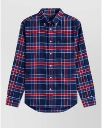 Tommy Hilfiger - Button-Down Collar Long Sleeve Shirt With Pocket - Lyst
