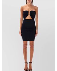Rick Owens - Strapless Mini Dress Cut-Out Detail - Lyst