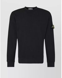 Stone Island - Organic Cotton Crew Neck Long Sleeve Top - Lyst