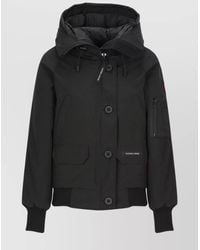 Canada Goose - Padded Down Jacket With High Neck And Hood - Lyst