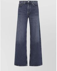 Agolde - Denim High-Rise Wide-Leg Jeans - Lyst