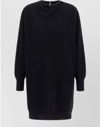 Brunello Cucinelli - Precious Collar Ribbed Knit Mini Dress - Lyst