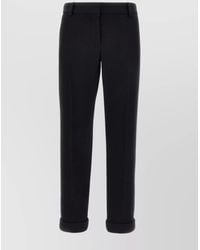Balmain - Virgin Wool Tapered Trousers - Lyst