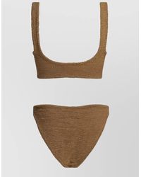 Hunza G - Knit Scoop Neck High Leg Underwear - Lyst