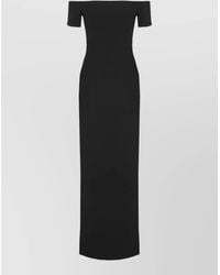 Solace London - Off Shoulder Maxi Dress Fitted Silhouette - Lyst