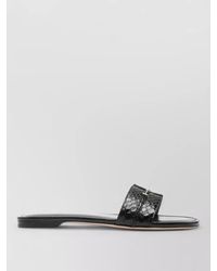 Tom Ford - Python-Effect Leather Flat Sandals - Lyst