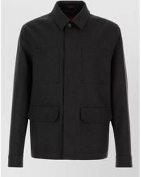 Gucci - Charcoal Wool Jacket - Lyst