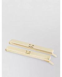 Celine - Set Of 2 Logo Hair Slides - Lyst