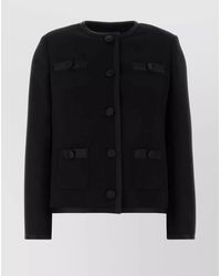 Dolce & Gabbana - Wool Silk Single-Breasted Blazer - Lyst