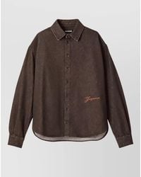 Jacquemus - Denim Long-Sleeve Shirt - Lyst