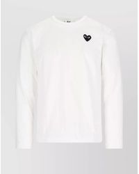 COMME DES GARÇONS PLAY - Cotton Long-Sleeve Crew-Neck T-Shirt - Lyst