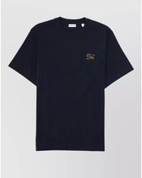 Burberry - Cotton Crew Neck Short Sleeve T Shirt - Lyst