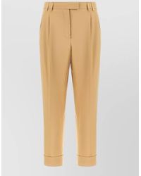 Alberto Biani - Albertino Pants Pleats Belt Loops Cuffs - Lyst